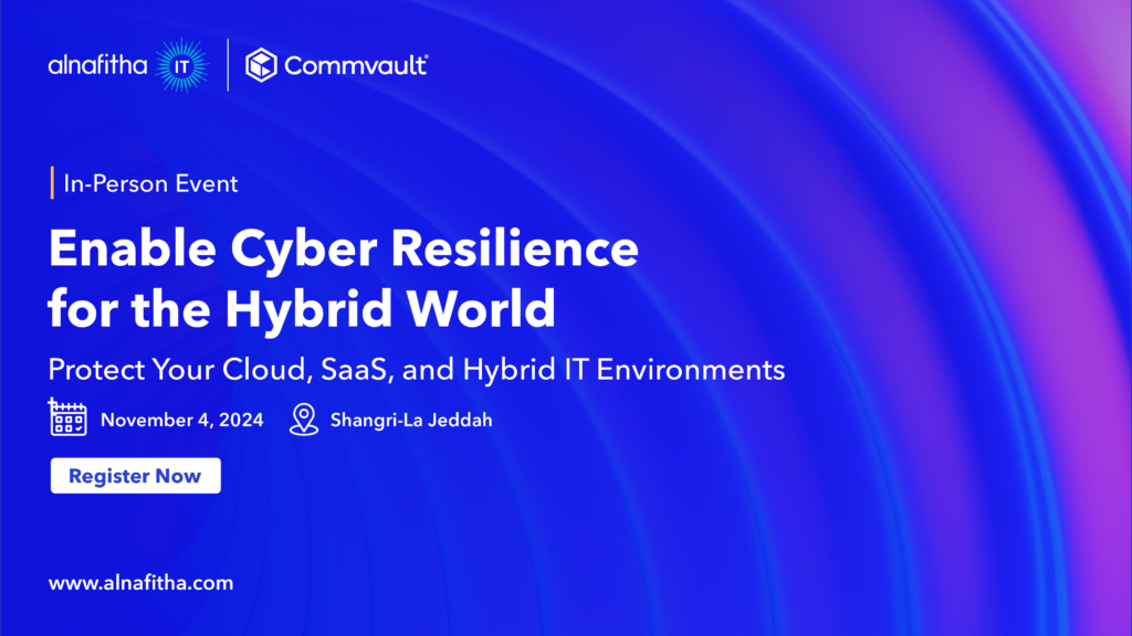 Enable cyber resilience with Commvault and Alnafitha