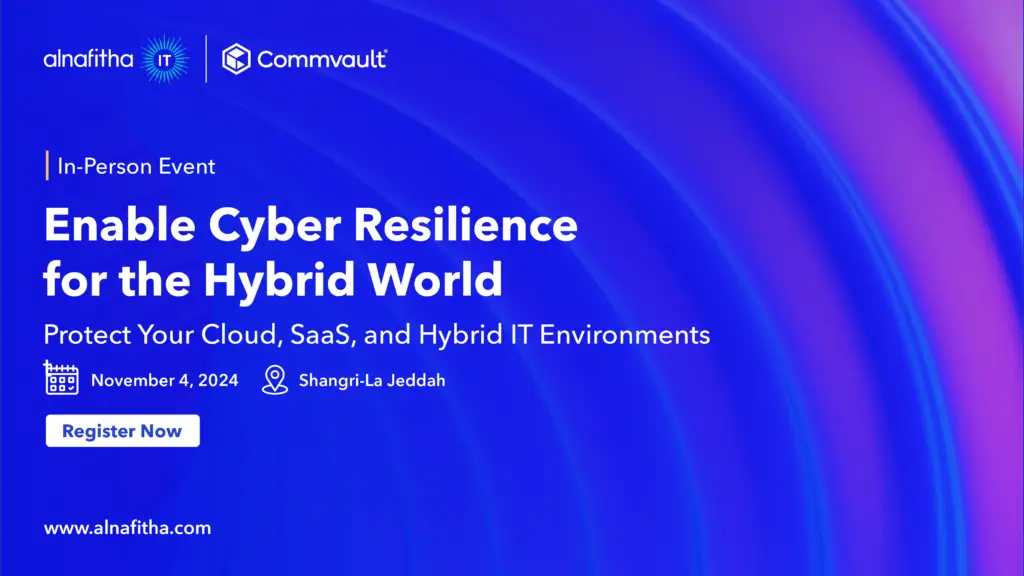 Enable cyber resilience with Commvault and Alnafitha