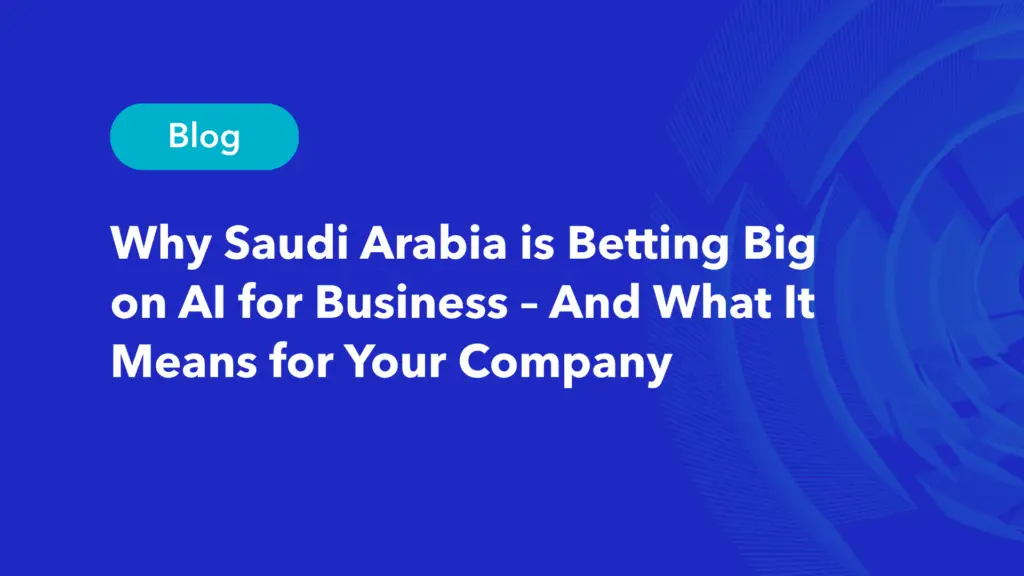 AI for business transformation in Saudi Arabia blog featured image