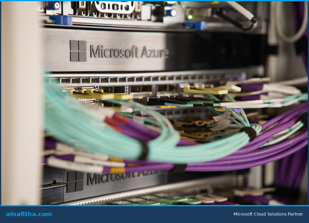 Microsoft Azure server infrastructure inside Saudi Arabia East datacenter region for cloud workloads